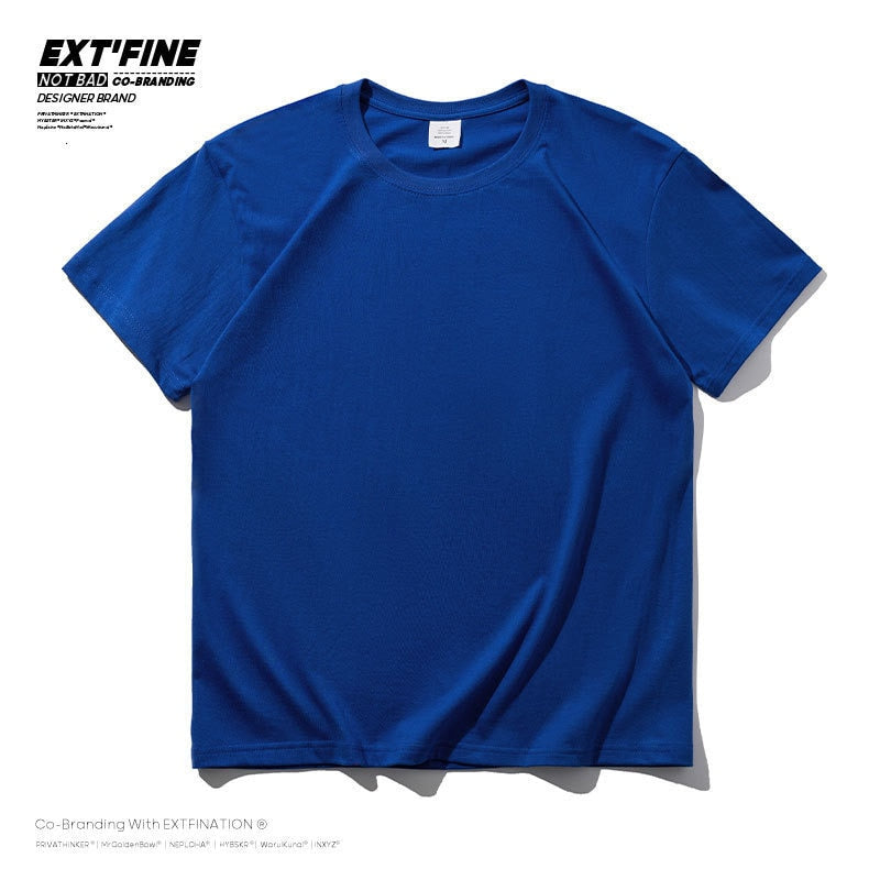 Privathinker 100% Dense Cotton Short Sleeve T-shirt Men 2022 Summer Casual Tshirt Harajuku T Shirt Tops Tee Men's Clothing