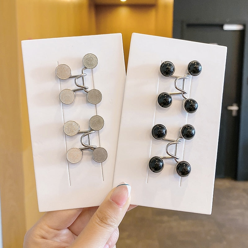 Women's Brooch Set Tighten Waist Brooches for Women Skirt Pants Jeans Adjustable Waist Clip Metal Pins Clothing Accessories