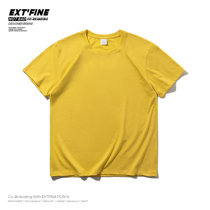 Privathinker 100% Dense Cotton Short Sleeve T-shirt Men 2022 Summer Casual Tshirt Harajuku T Shirt Tops Tee Men's Clothing