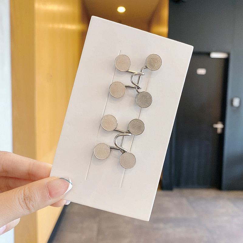 Women's Brooch Set Tighten Waist Brooches for Women Skirt Pants Jeans Adjustable Waist Clip Metal Pins Clothing Accessories