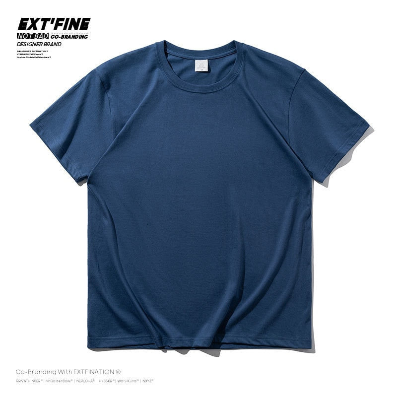Privathinker 100% Dense Cotton Short Sleeve T-shirt Men 2022 Summer Casual Tshirt Harajuku T Shirt Tops Tee Men's Clothing