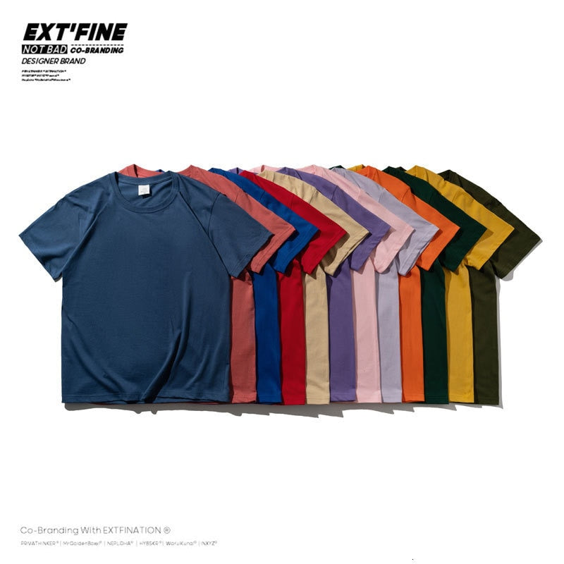 Privathinker 100% Dense Cotton Short Sleeve T-shirt Men 2022 Summer Casual Tshirt Harajuku T Shirt Tops Tee Men's Clothing