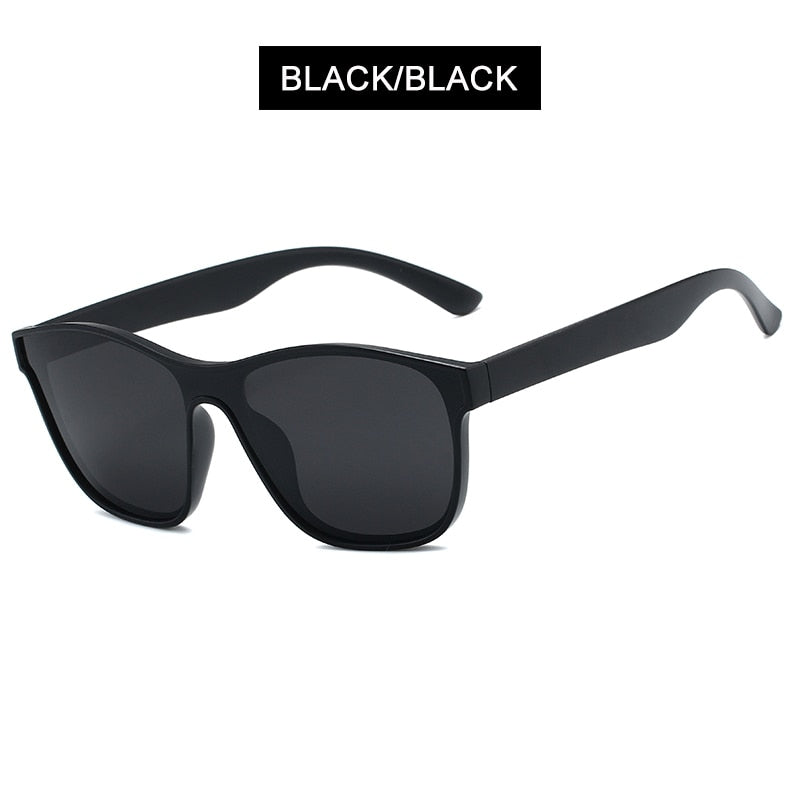 HOOBAN 2022 New Square Polarized Sunglasses Men Women Fashion Square Male Sun Glasses Brand Design One-piece Lens Eyewear UV400