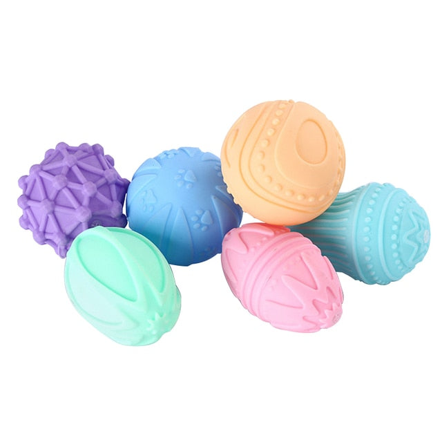 Baby Toy Sensory Balls Set Textured Hand Touch Grasp Massage Ball Infant Tactile Senses Development Toys For Babies 0 12 M Games