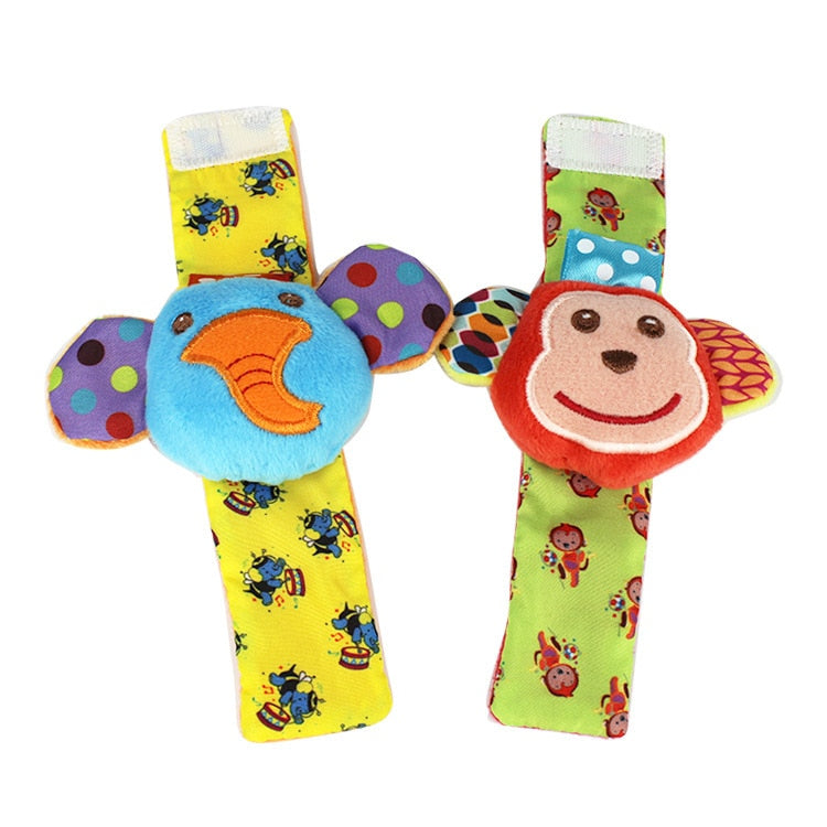 Baby Toys 0 6 12 Months Cute Stuffed Animals Baby Rattle Socks Wrist Baby Rattles Newborn Toys Make Sounds Games For Babies