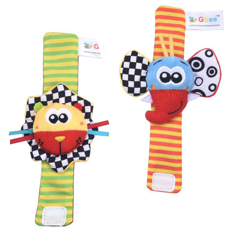 Baby Toys 0 6 12 Months Cute Stuffed Animals Baby Rattle Socks Wrist Baby Rattles Newborn Toys Make Sounds Games For Babies