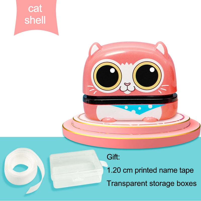 Baby Name Stamp Custom-made DIY Gift for Children Seal Student Clothes Chapter Not Easy to Fade Security Cute Monsters Toy