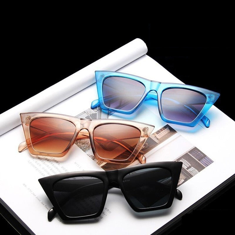 Fashion Square Sunglasses Women Designer Luxury Man/Women Cat Eye Sun Glasses Classic Vintage UV400 Outdoor Oculos De Sol