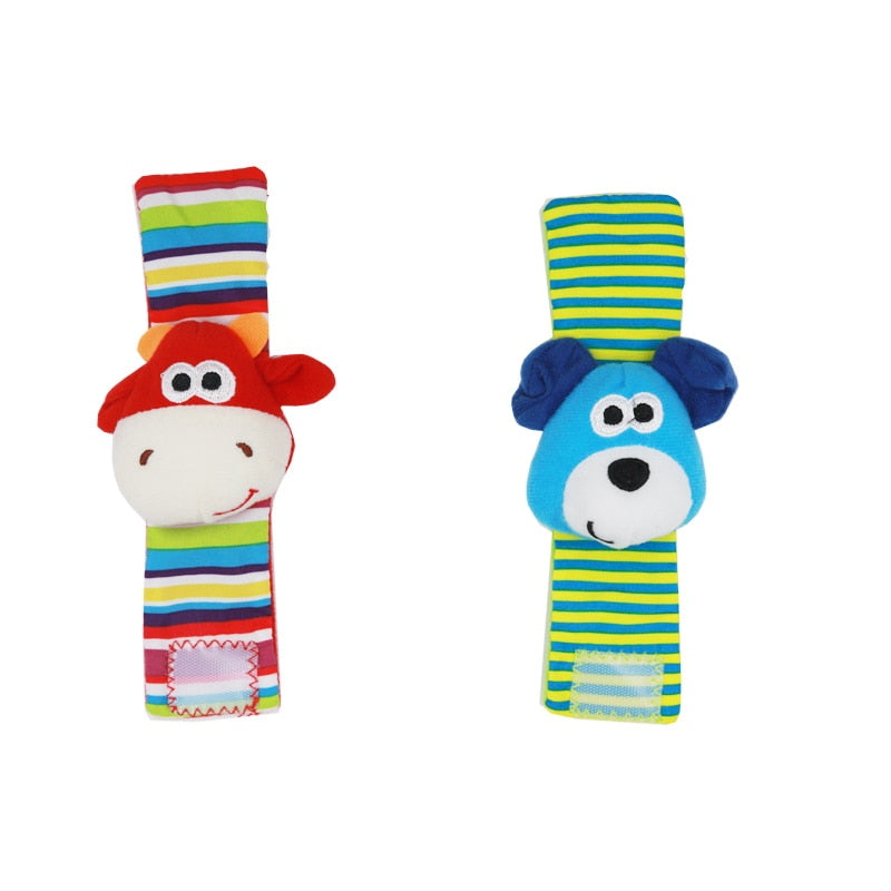 Infant Baby Kids Socks rattle toys Wrist Rattle and Foot Socks 0~24 Months 20% off