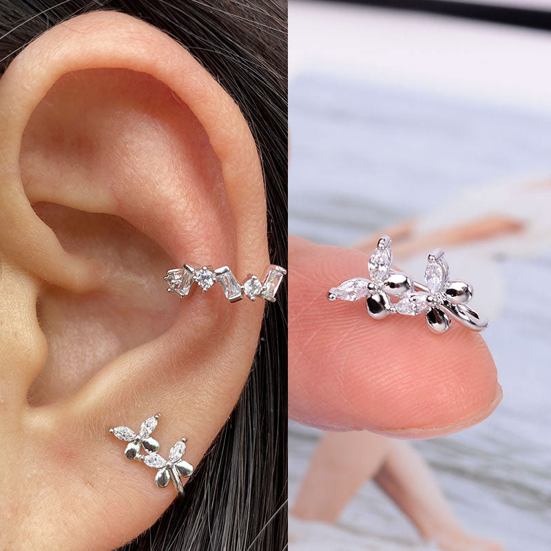 1Pc Helix Cartilage Conch Fake Without Piercing Ear Cuffs Earcuff Wrap Rock Earring Cuff No Piercing Women Clip Adjustable