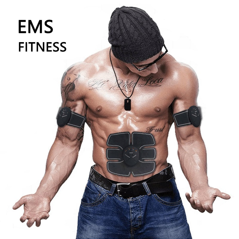 EMS Hip Muscle Stimulator Fitness Lifting Buttock Abdominal Arms Legs Trainer Weight Loss Body Slimming Massage With Gel Pads