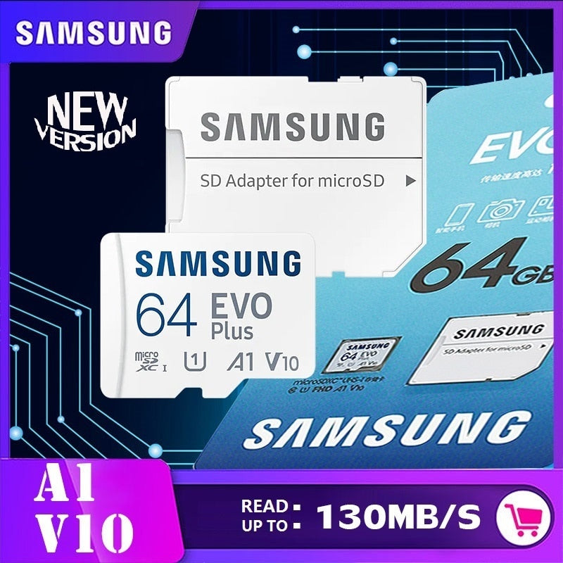 SAMSUNG Original Micro SD 32GB 64GB Memori Memory Card C10 TF MicroSD Cards SDXC 128GB 256GB 512GB U3 4K For Phone Drone Camera