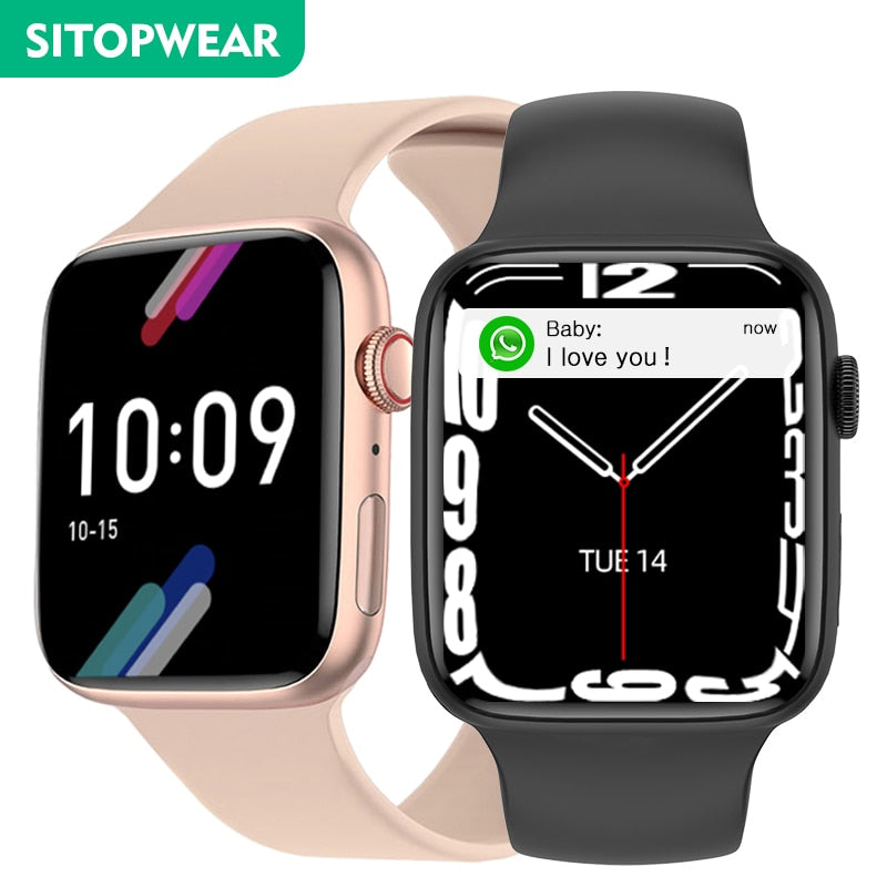 SitopWear Smart Watch 2022 Wireless Charging Smartwatch Bluetooth Calls Watches Men Women Fitness Bracelet Custom Watch Face