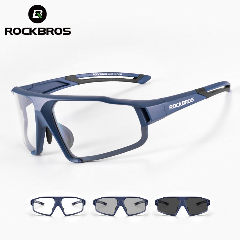 ROCKBROS Photochromic Cycling Glasses Bike Bicycle Glasses Sports Men&#39;s Sunglasses MTB Road Cycling Eyewear Protection Goggles