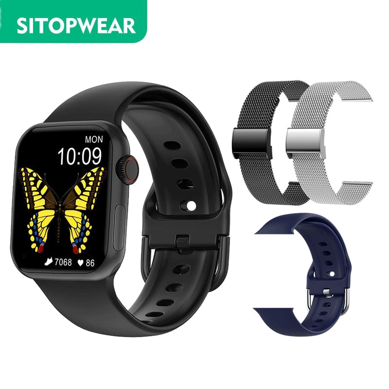 SitopWear Smart Watch 2022 Wireless Charging Smartwatch Bluetooth Calls Watches Men Women Fitness Bracelet Custom Watch Face