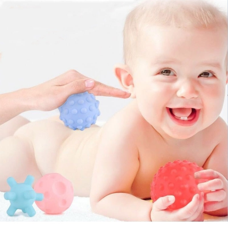 Baby Toy Sensory Balls Set Textured Hand Touch Grasp Massage Ball Infant Tactile Senses Development Toys For Babies 0 12 M Games