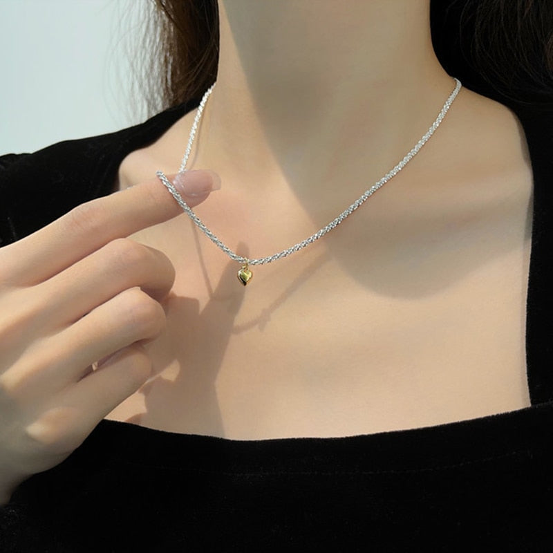 2021 Popular Silver Colour Sparkling Clavicle Chain Choker Necklace Collar For Women Fine Jewelry Wedding Party Birthday Gift