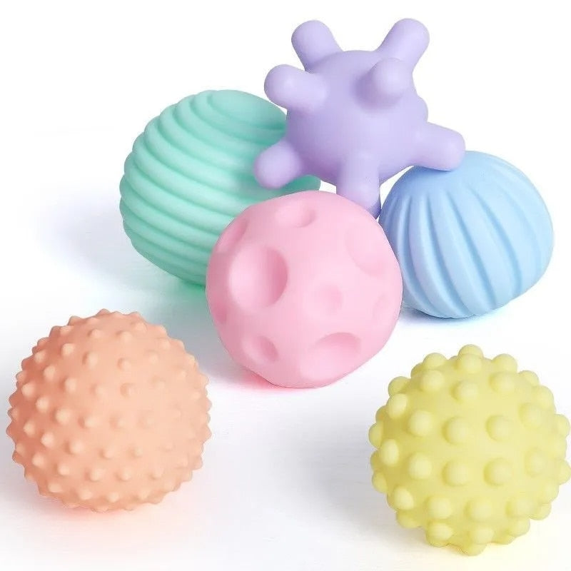 Baby Toy Sensory Balls Set Textured Hand Touch Grasp Massage Ball Infant Tactile Senses Development Toys For Babies 0 12 M Games