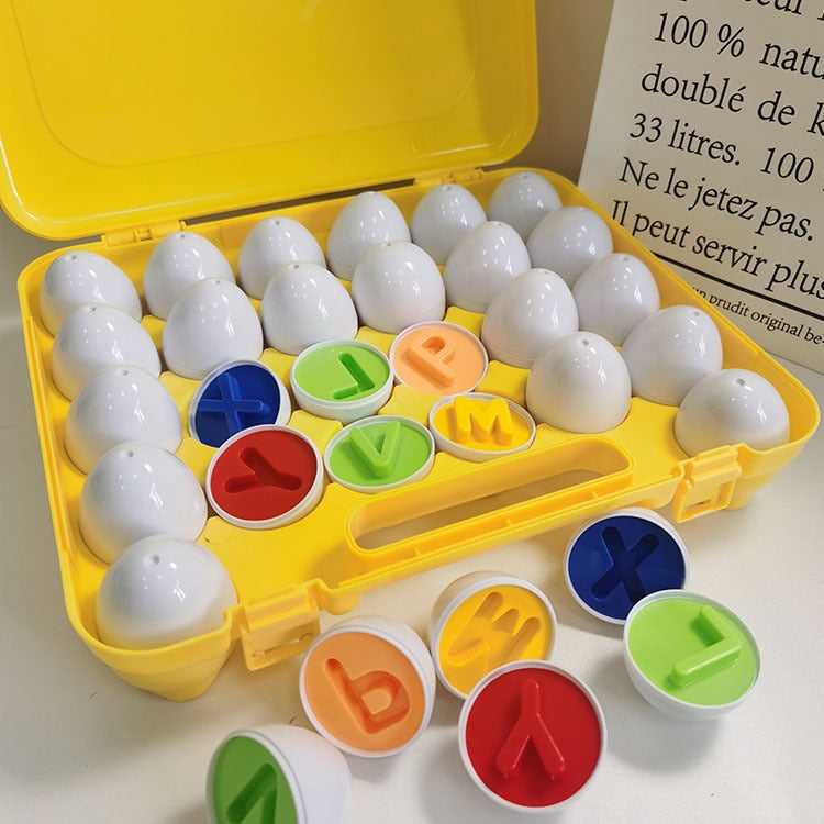 Baby Learning Educational Toy Smart Egg Toy Games Shape Matching Sorters Toys Montessori Eggs Toys For Kids Children 2 3 4 Years