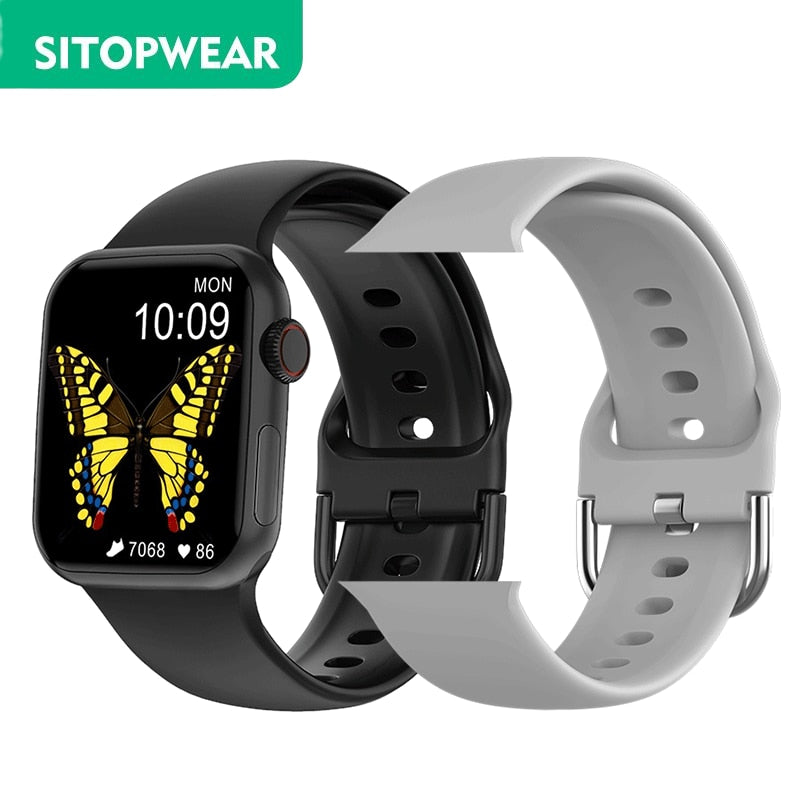 SitopWear Smart Watch 2022 Wireless Charging Smartwatch Bluetooth Calls Watches Men Women Fitness Bracelet Custom Watch Face